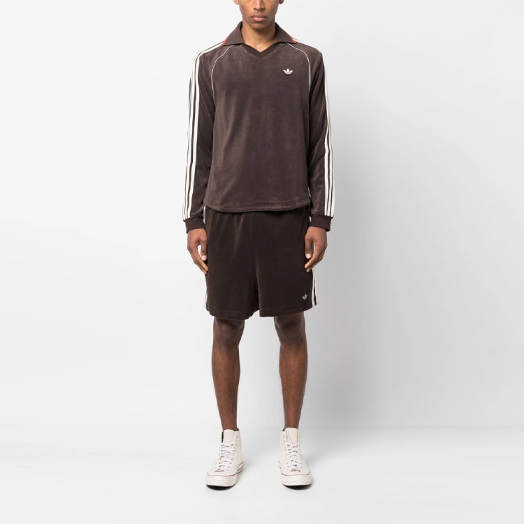 Tシャツ・カットソー Adidas x Wales Bonner Towel Long Sleeve Dark Brown IB3251 adidas x Wales Bonner Long Sleeve Towel Shirt 'Brown