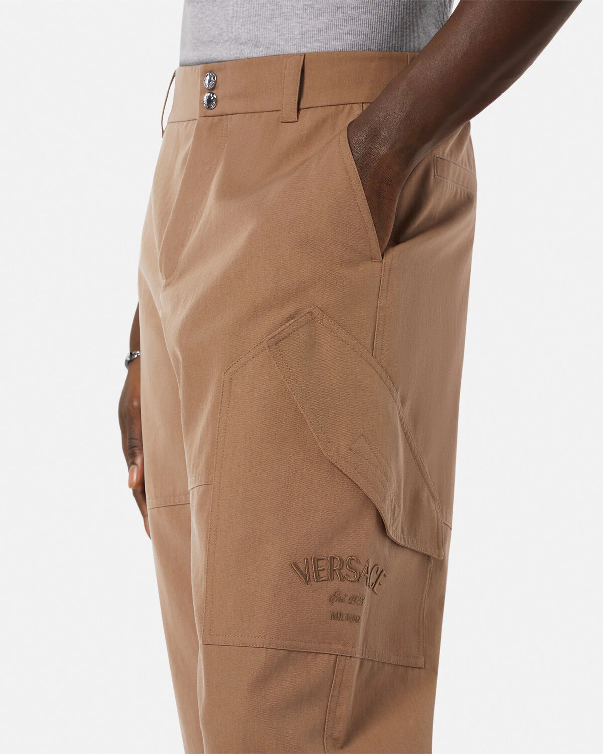 Versace Milano Stamp Cargo Pants - 3