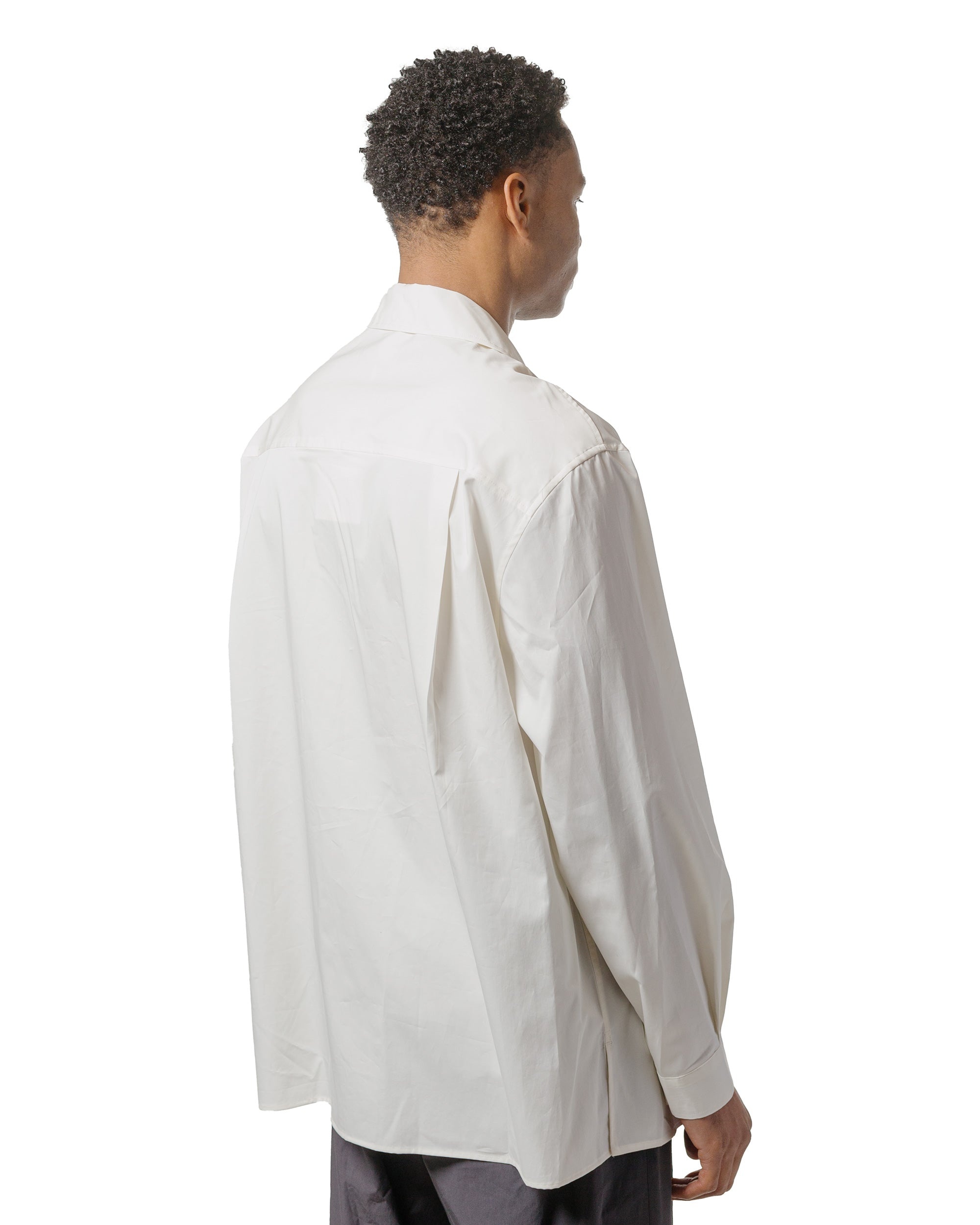 Open Collar Shirts Ivory - 3