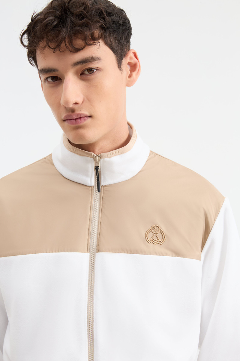 Kanuk Comox Fleece in White and Beige outlook
