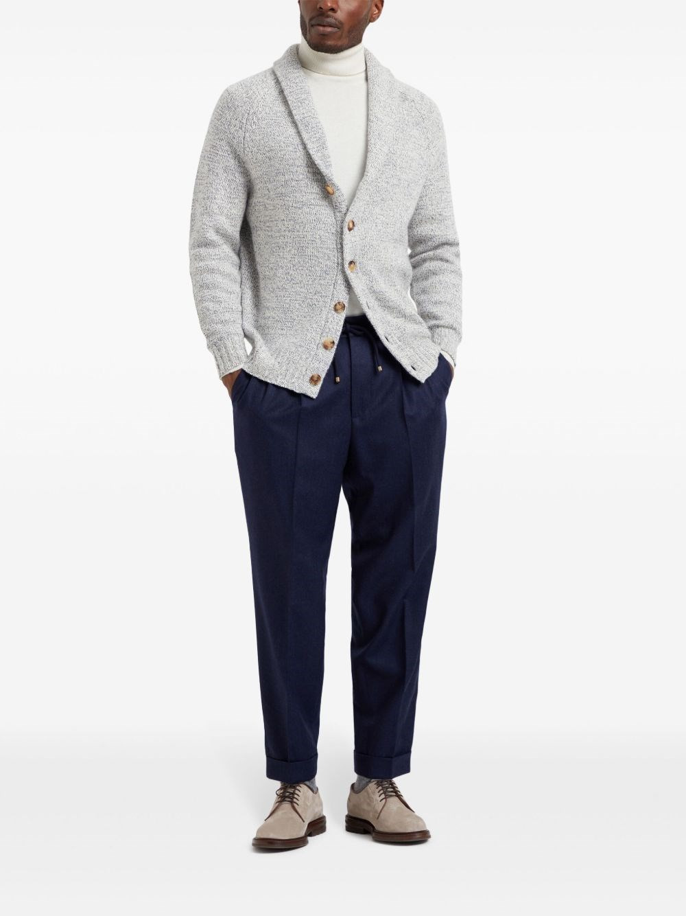 Wool drawstring trousers - 5