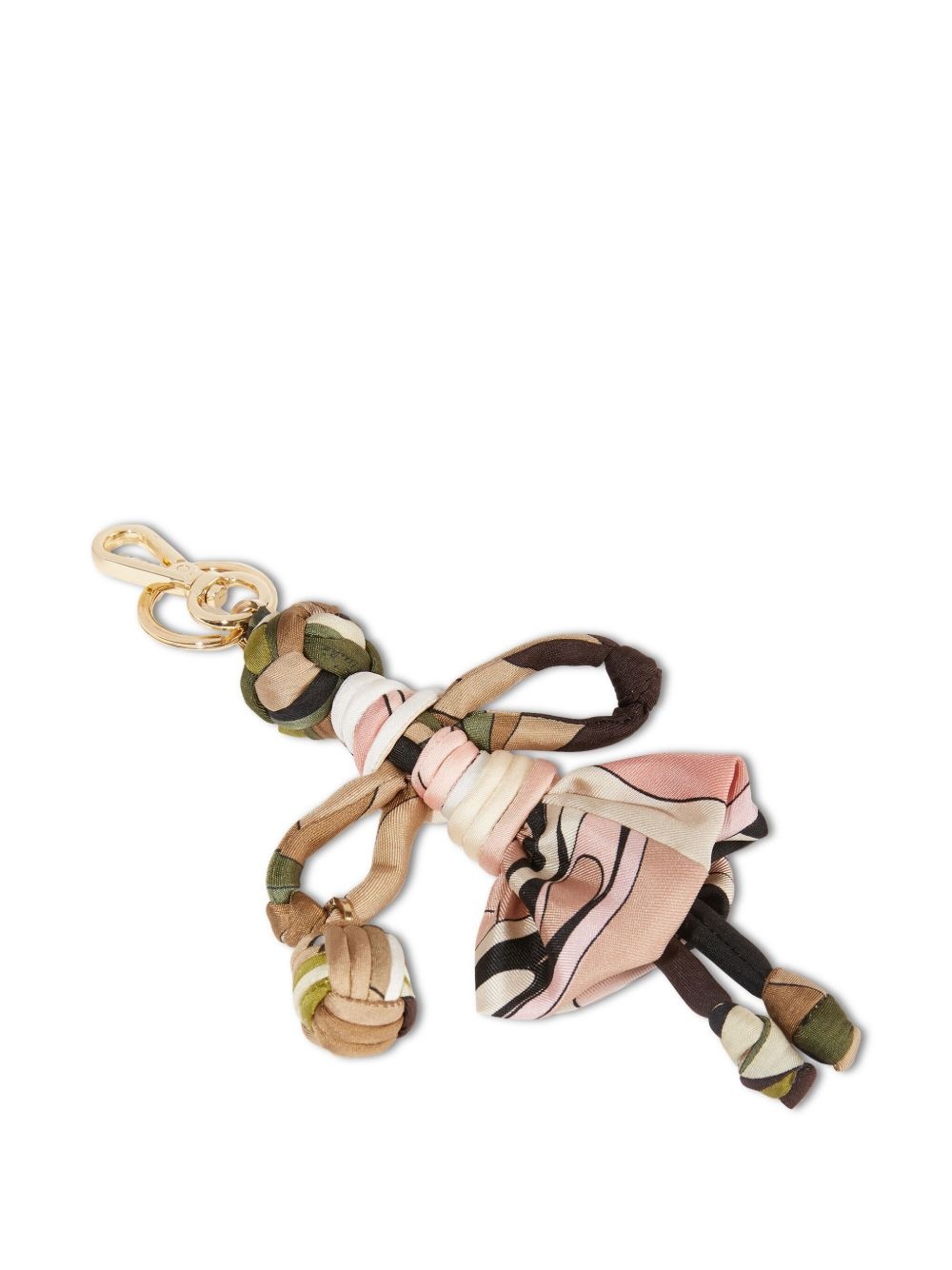 Iride-print silk keychain - 2
