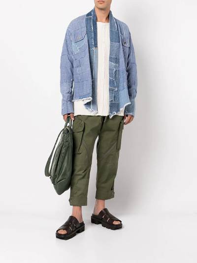 Greg Lauren patchwork denim jacket outlook