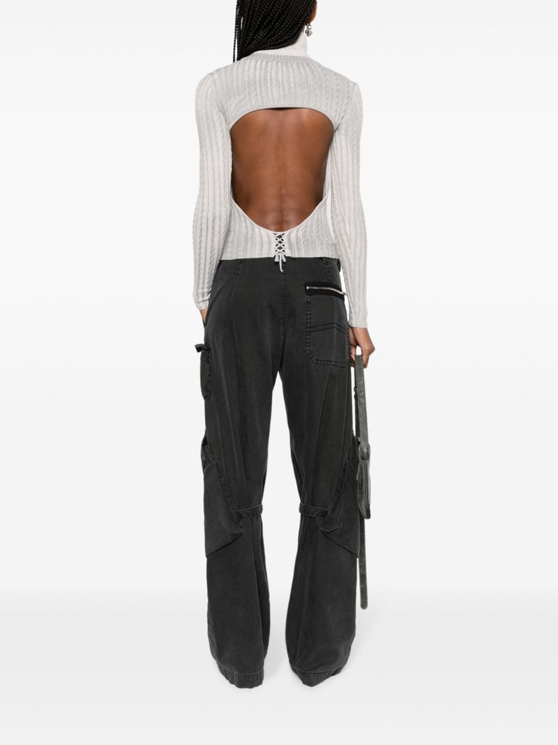 paloma wool open-back cable-knit jumper outlook