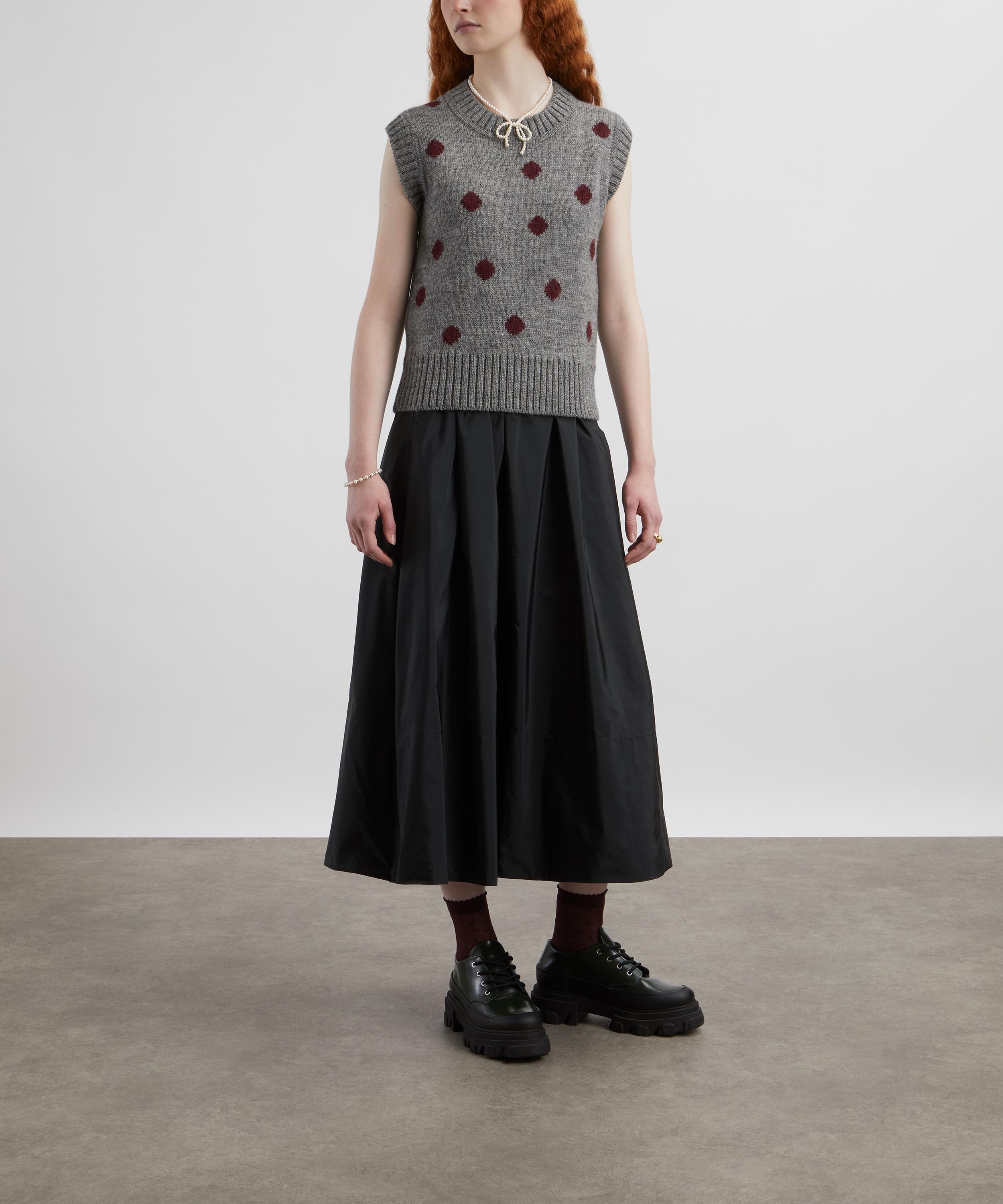 Ruby Lambswool Polka-Dot Vest - 2