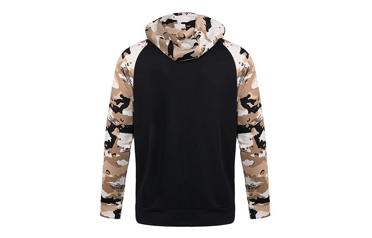 Men's Nike Camouflage Splicing Jacket Black AQ1139-010 - 2