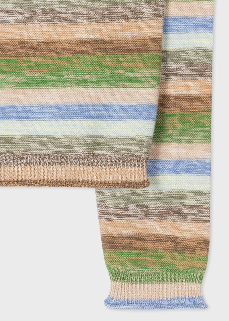 Paul Smith Green Space Dye Crew Neck Sweater outlook