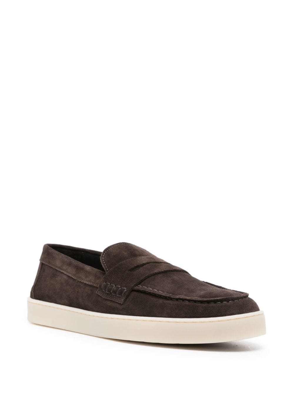 penny-slot suede loafers - 2