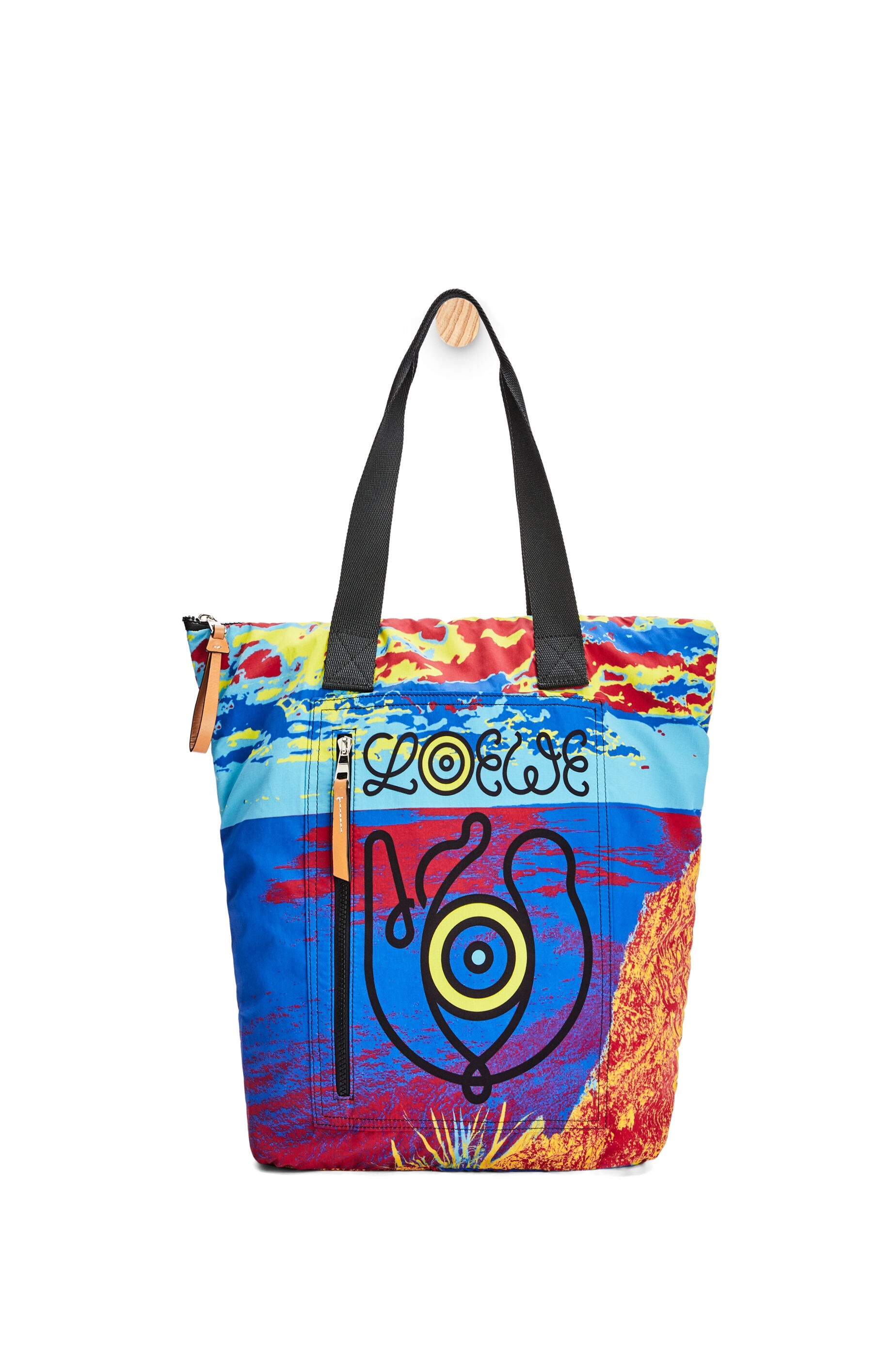 Shopper in recycled printed nylon - 1