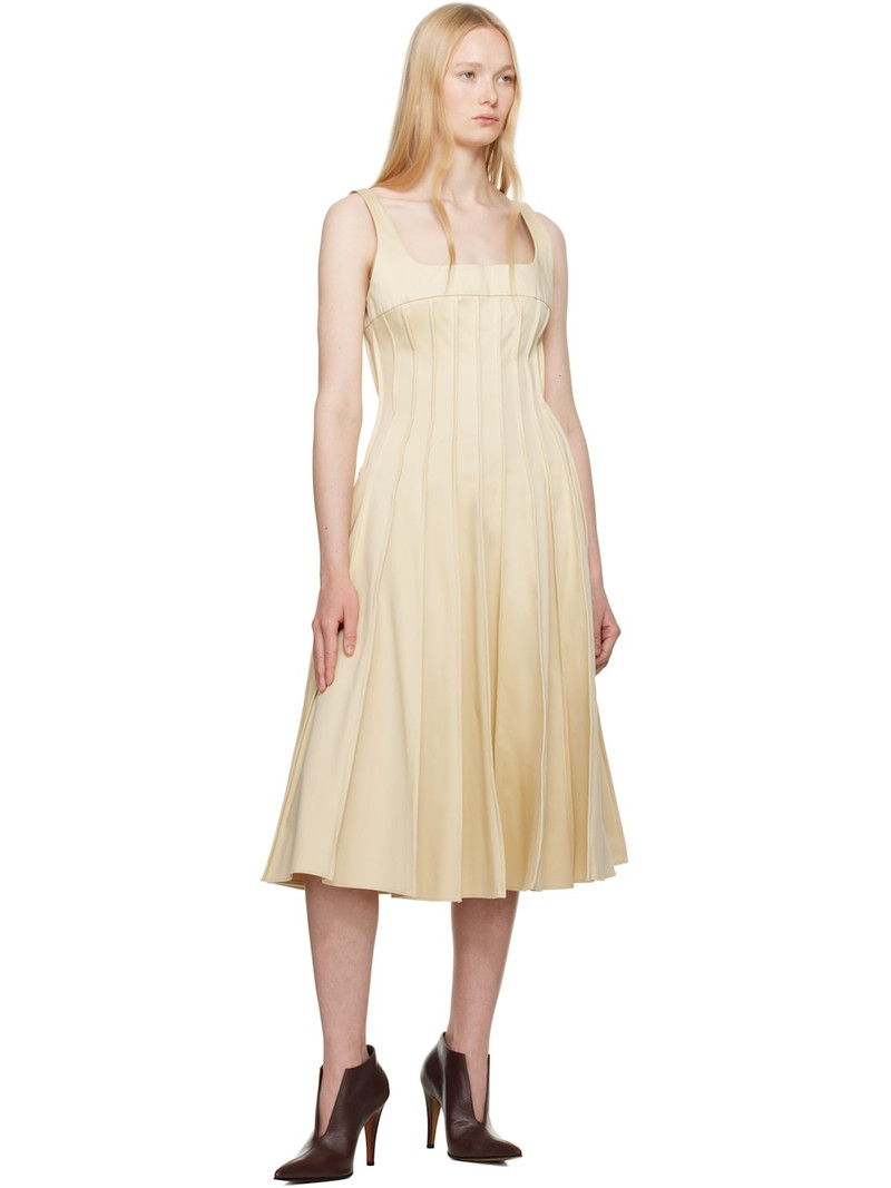 16ARLINGTON Yellow Amalia Midi Dress outlook