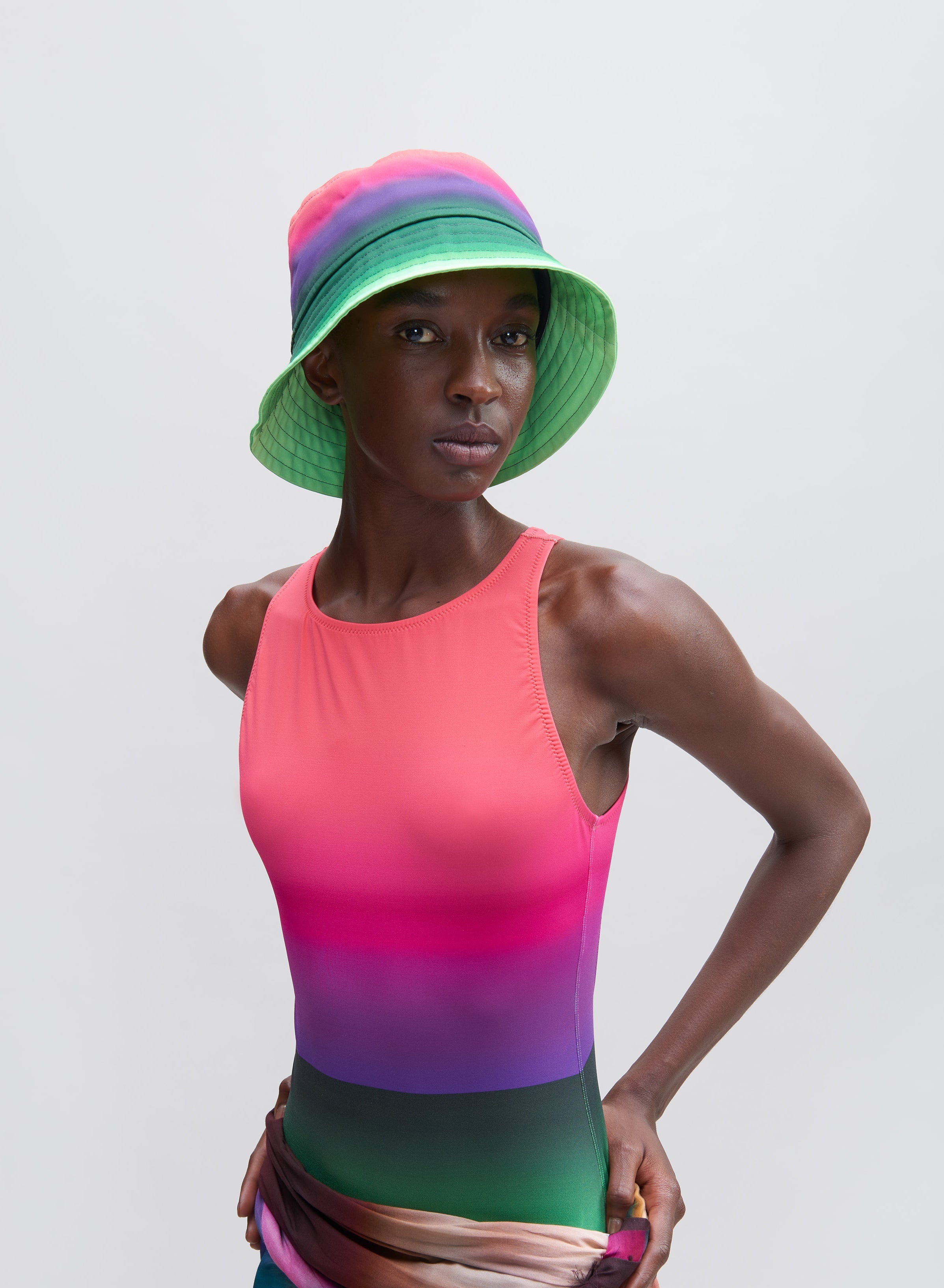 COLORED BUCKET HAT - 1