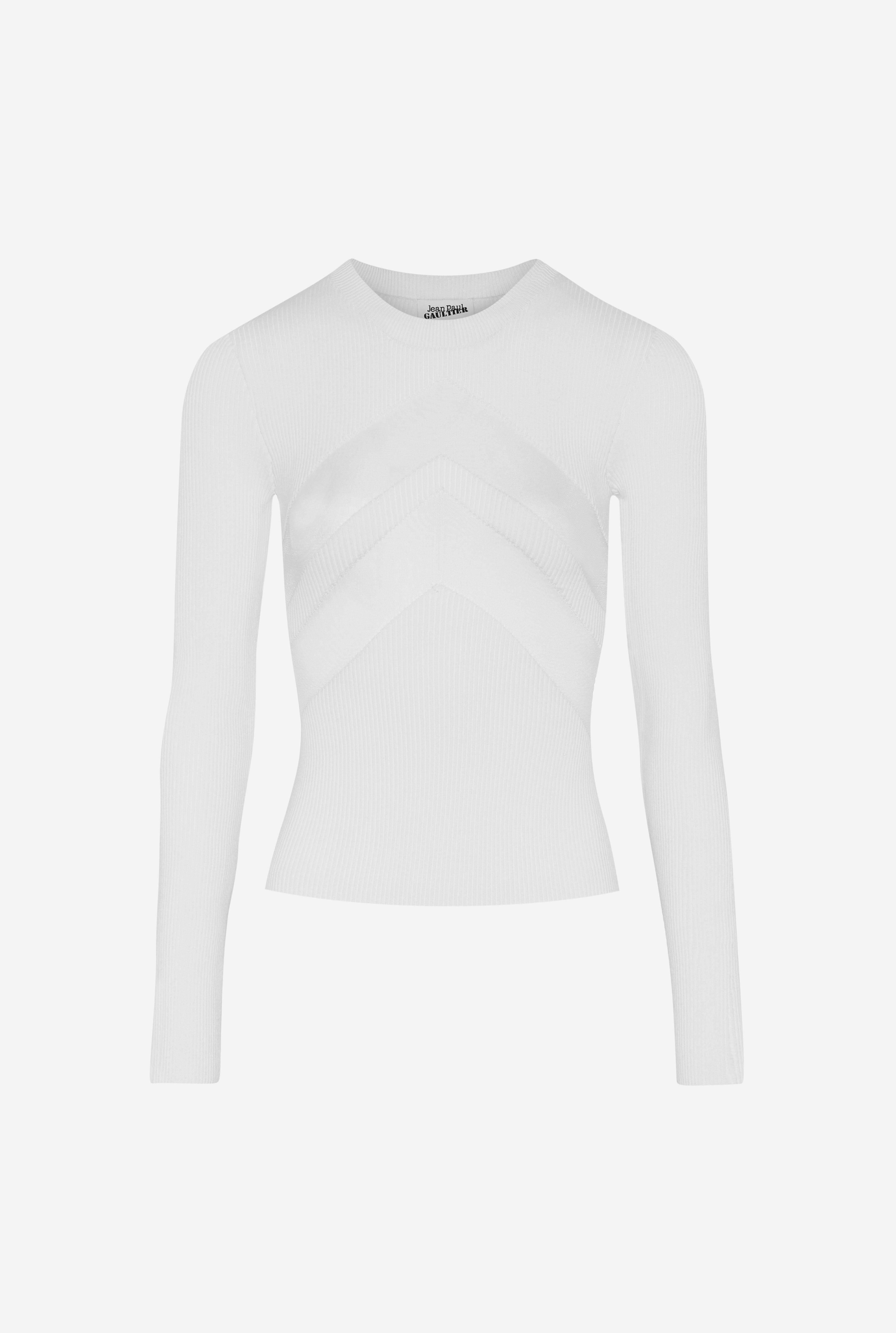 THE WHITE TOP WITH CHEVRONS - 5
