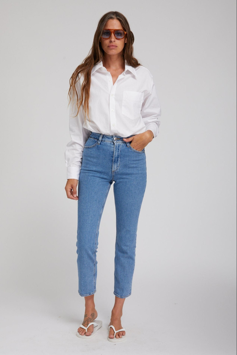 SPRWMN ROSA SLIM STRAIGHT LEG DENIM outlook