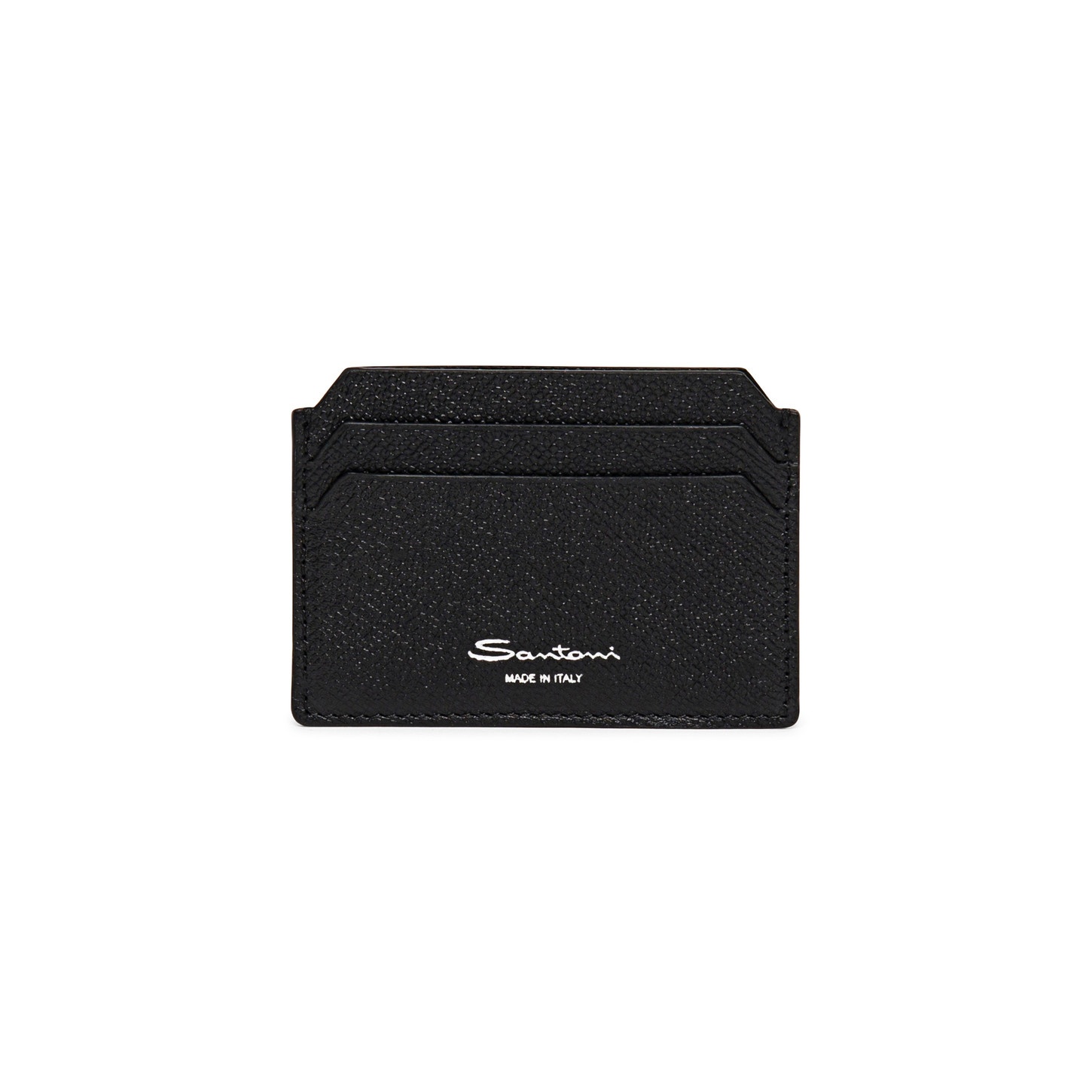 Black saffiano leather credit card holder - 1