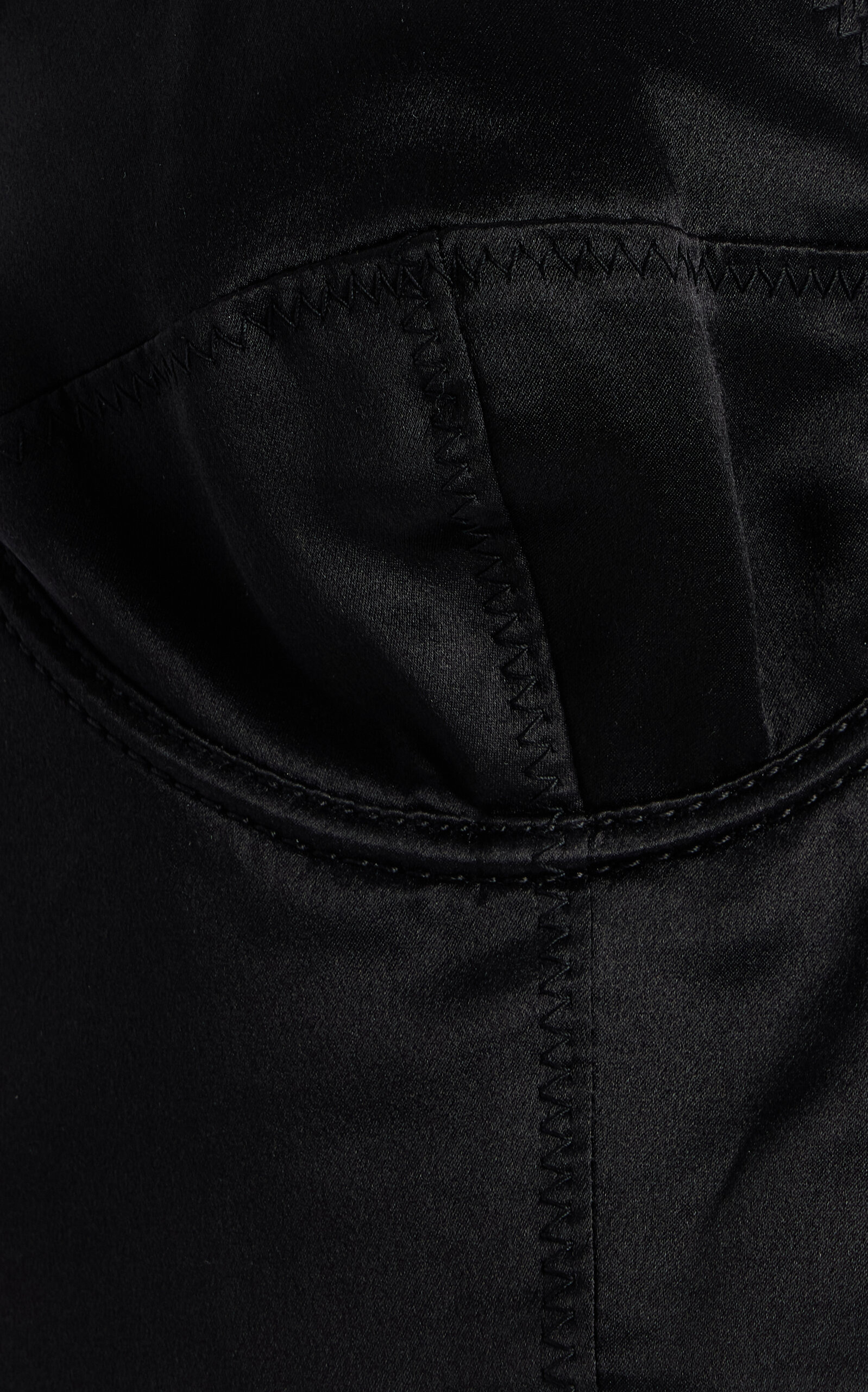 Cropped Silk Bra Top black - 6