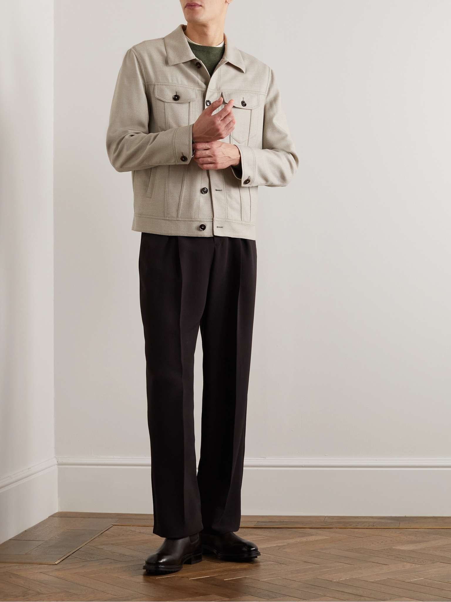 Wool-Blend Trucker Jacket - 4
