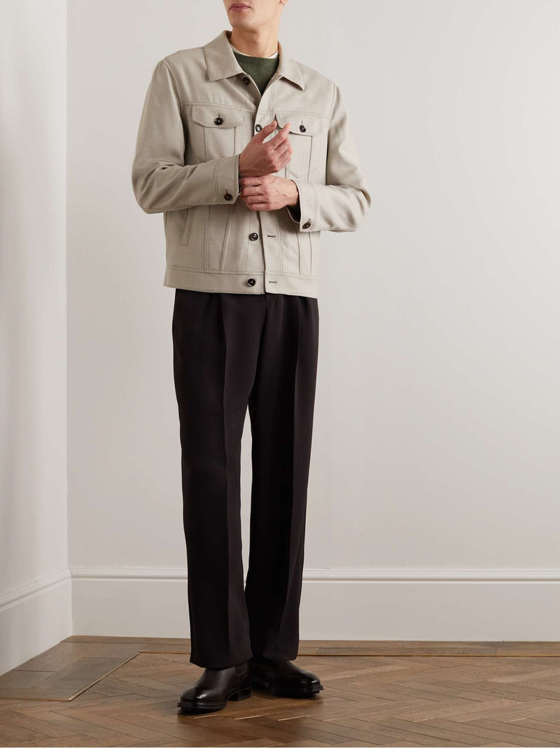 Brioni Wool-Blend Trucker Jacket outlook