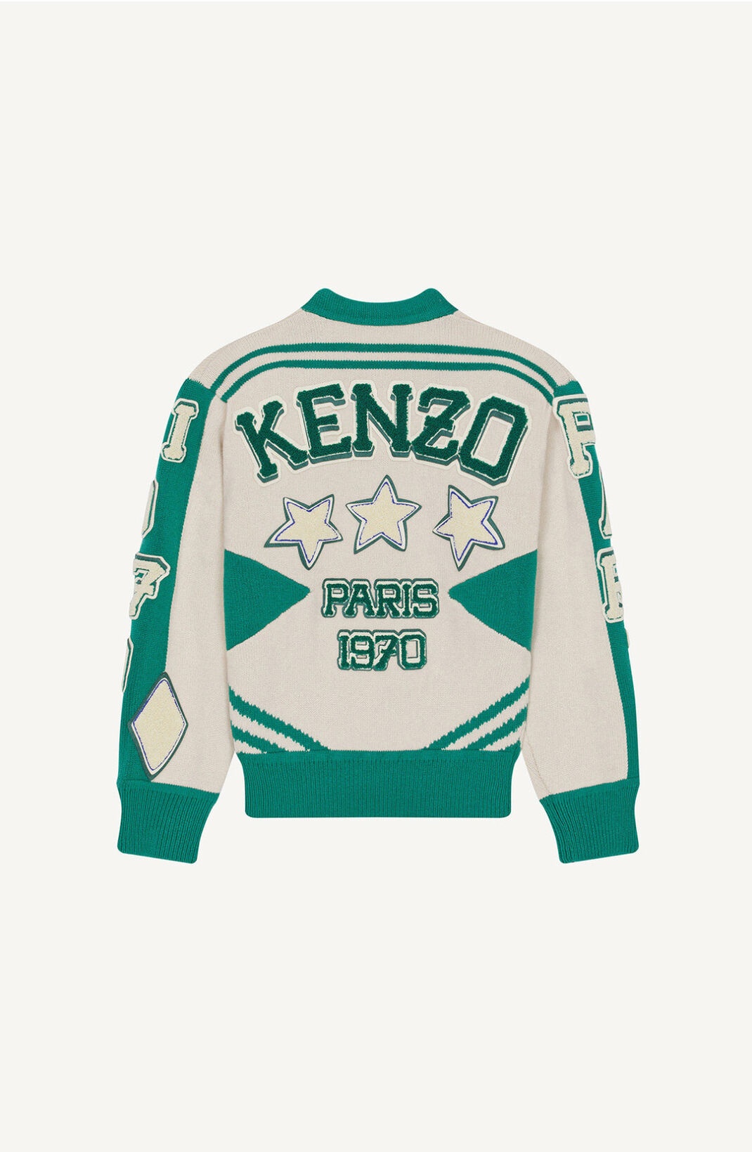'Varsity' merino wool jumper - 2