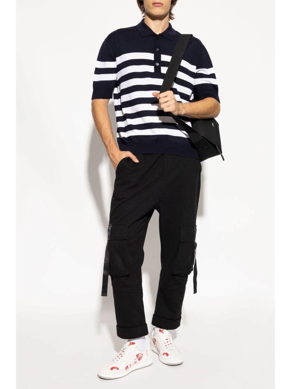 striped polo shirt - 2