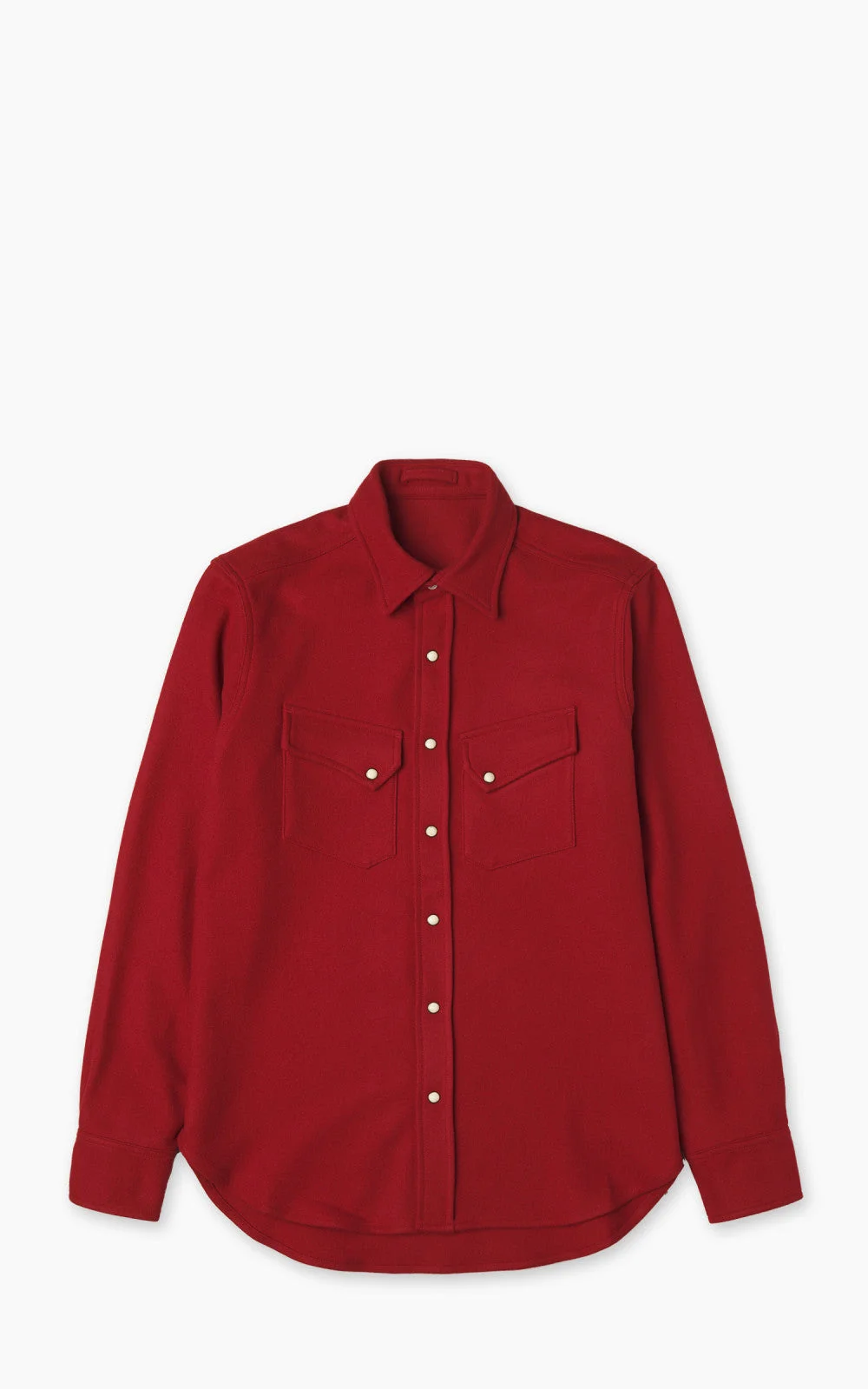 PASADENA SHIRT WESTERN WOOL FLANNEL RED - 1