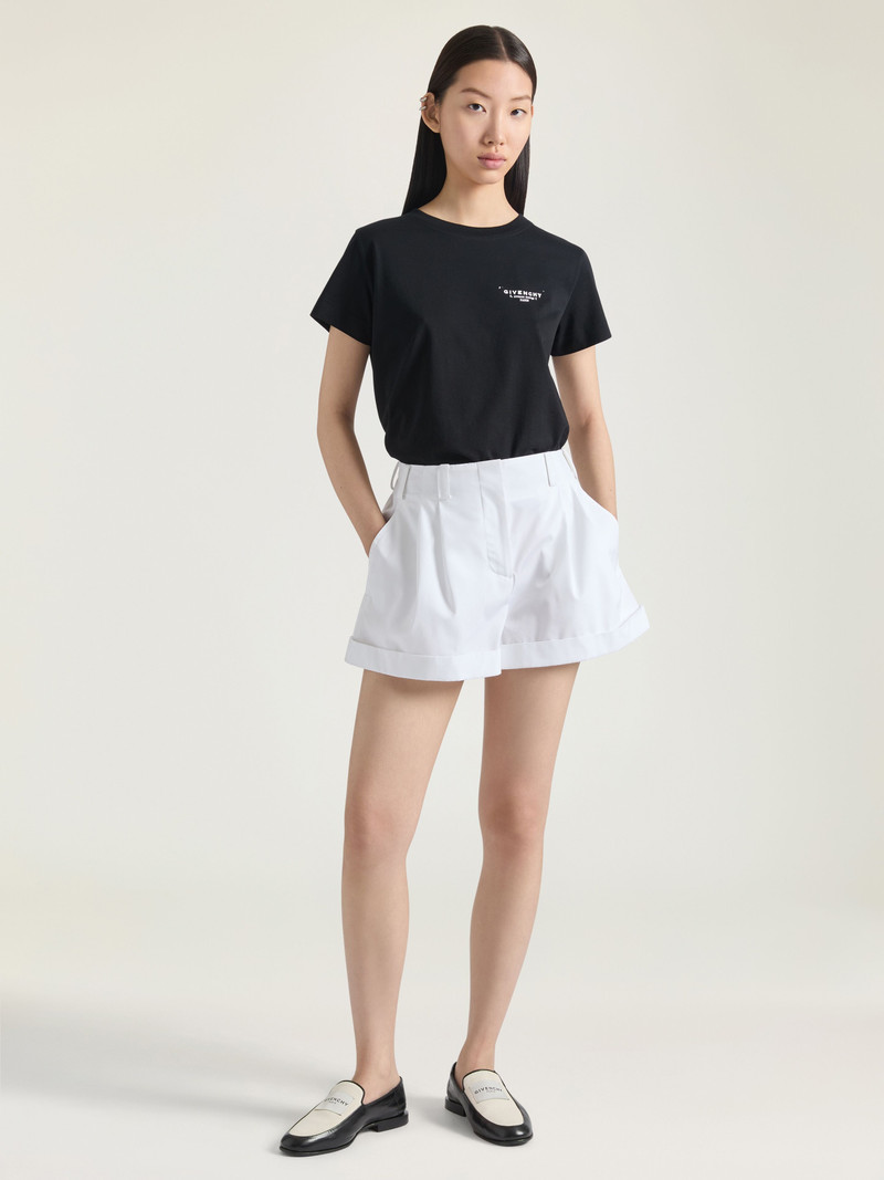 Givenchy DOUBLE PLEAT SHORTS IN POPLIN outlook