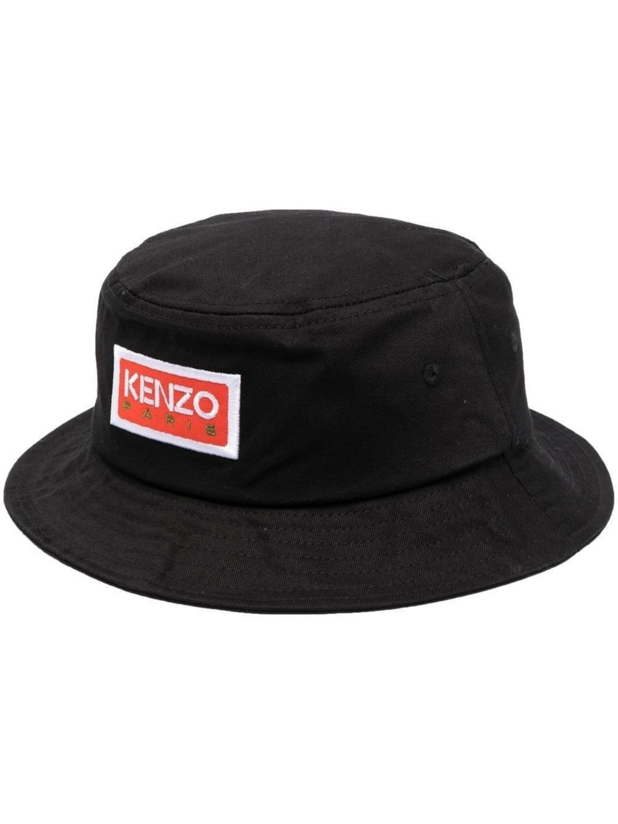 embroidered-logo bucket hat - 1