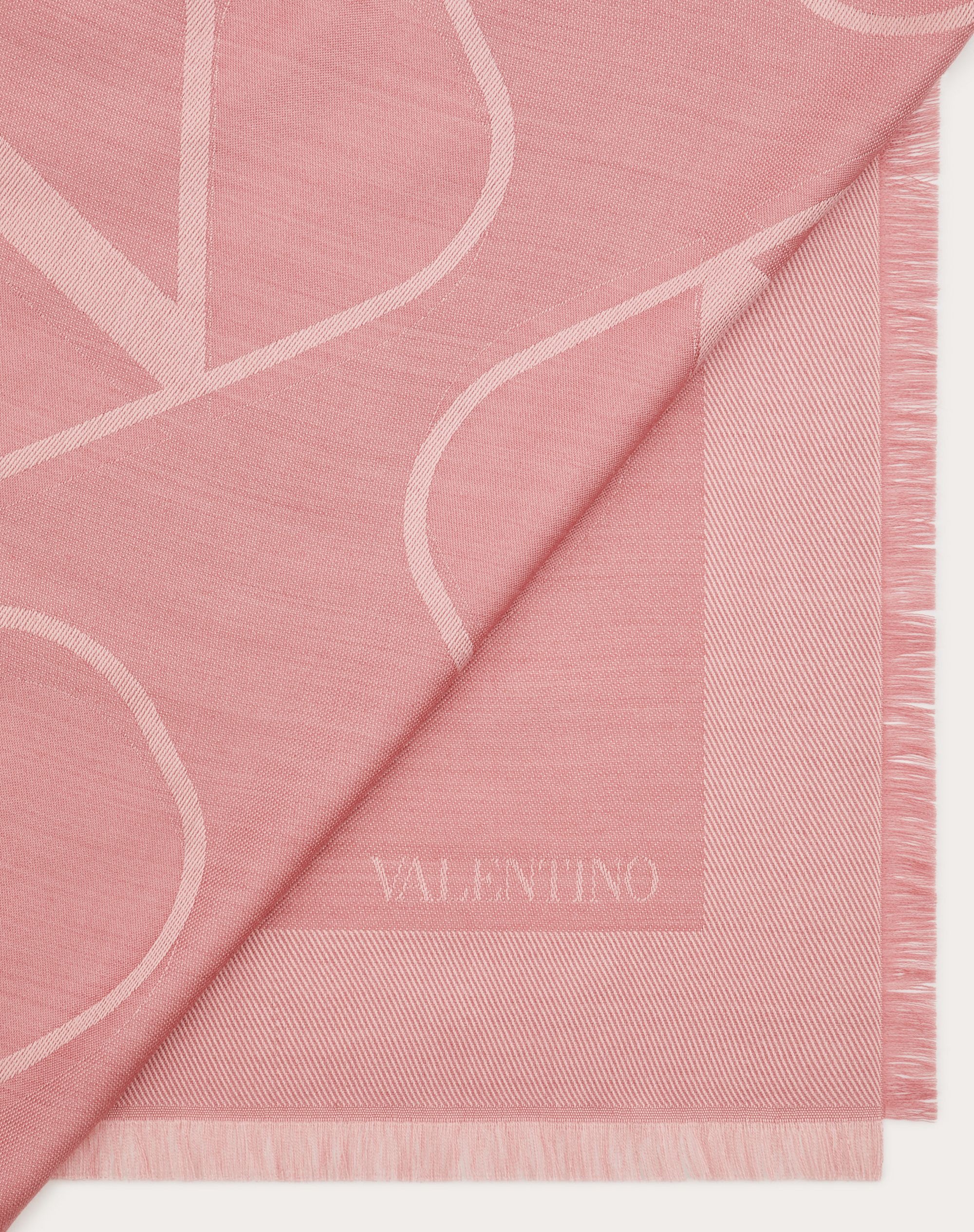 VLOGO shawl with lurex 140x140 cm / 55.1x55.1 in. - 3