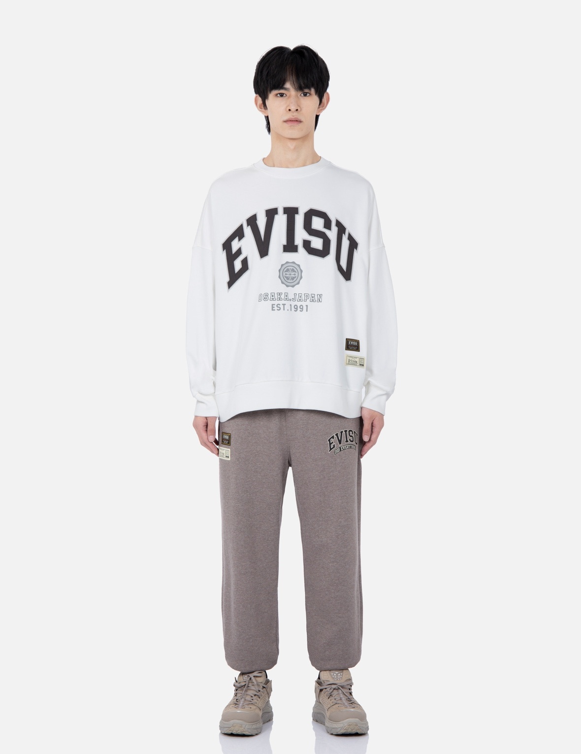 RETRO LOGO PRINT OVERSIZED SWEATSHIRT - 5
