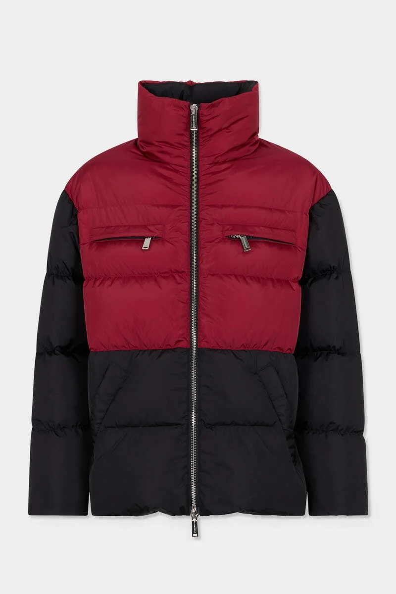 COLORBLOCK OVERSIZED DOWN JACKET - 1