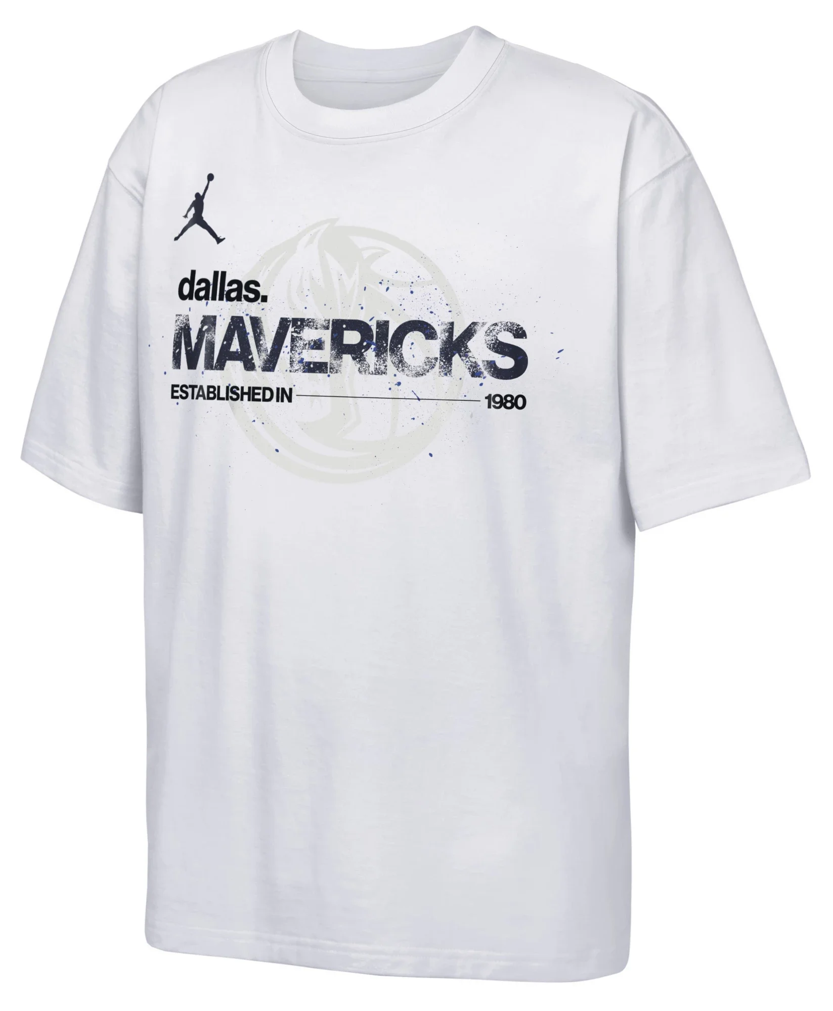Jordan Youth Dallas Mavericks White Statement T-Shirt - 1