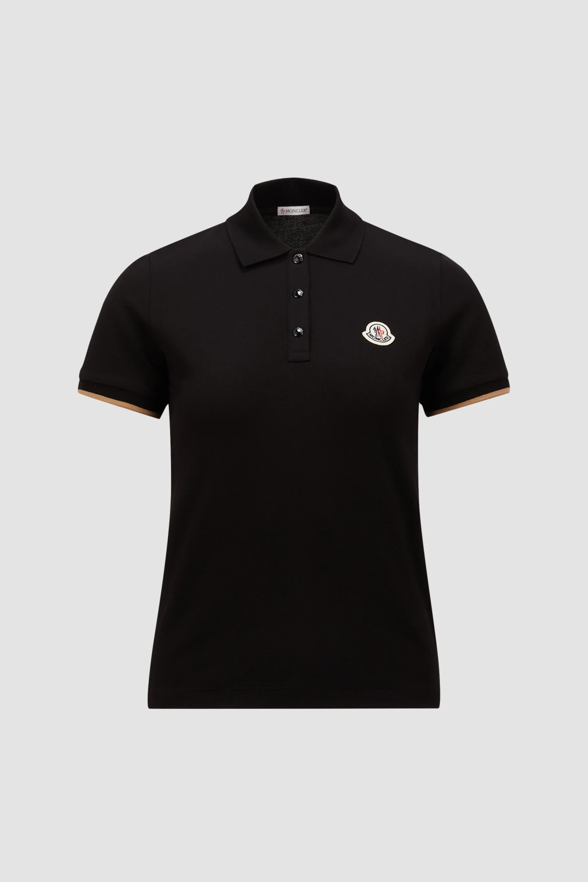 Logo Patch Cotton Piquet Polo Shirt - 1