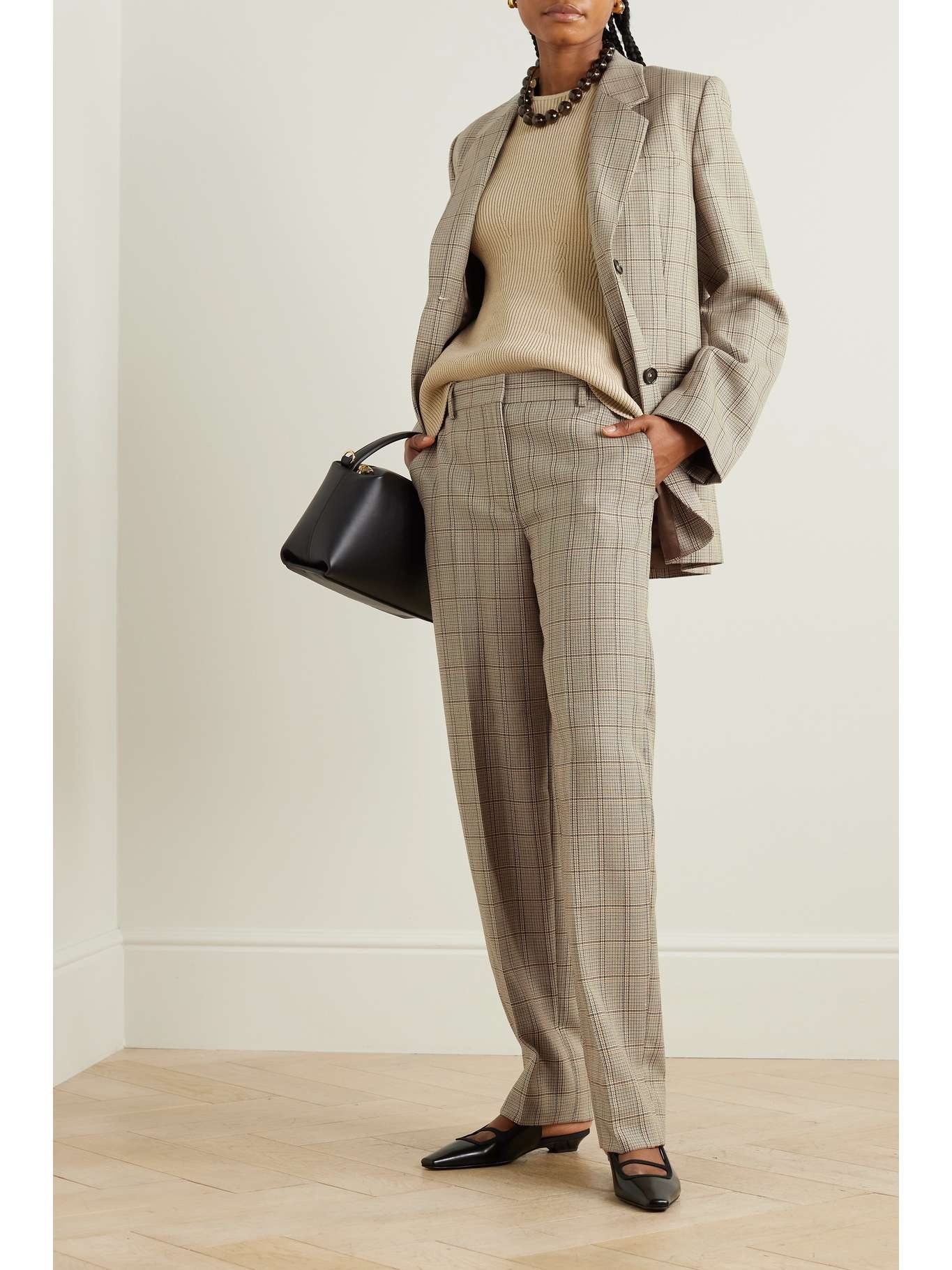 Checked wool pants - 2