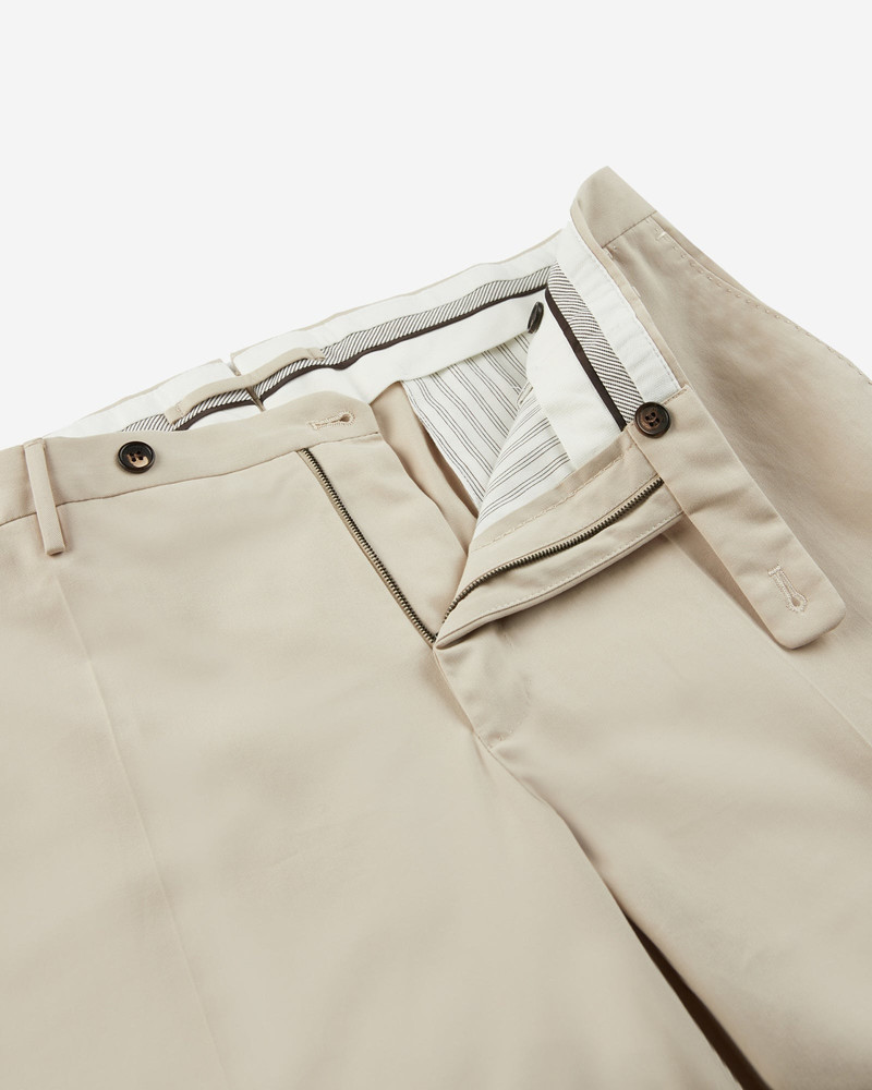 Regular fit cotton and cashmere trousers 6