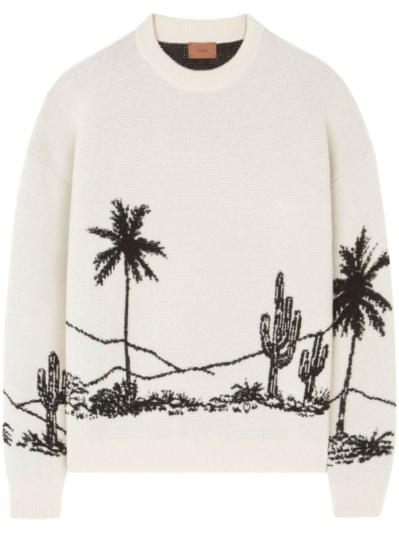 desert print-knitted jumper - 1