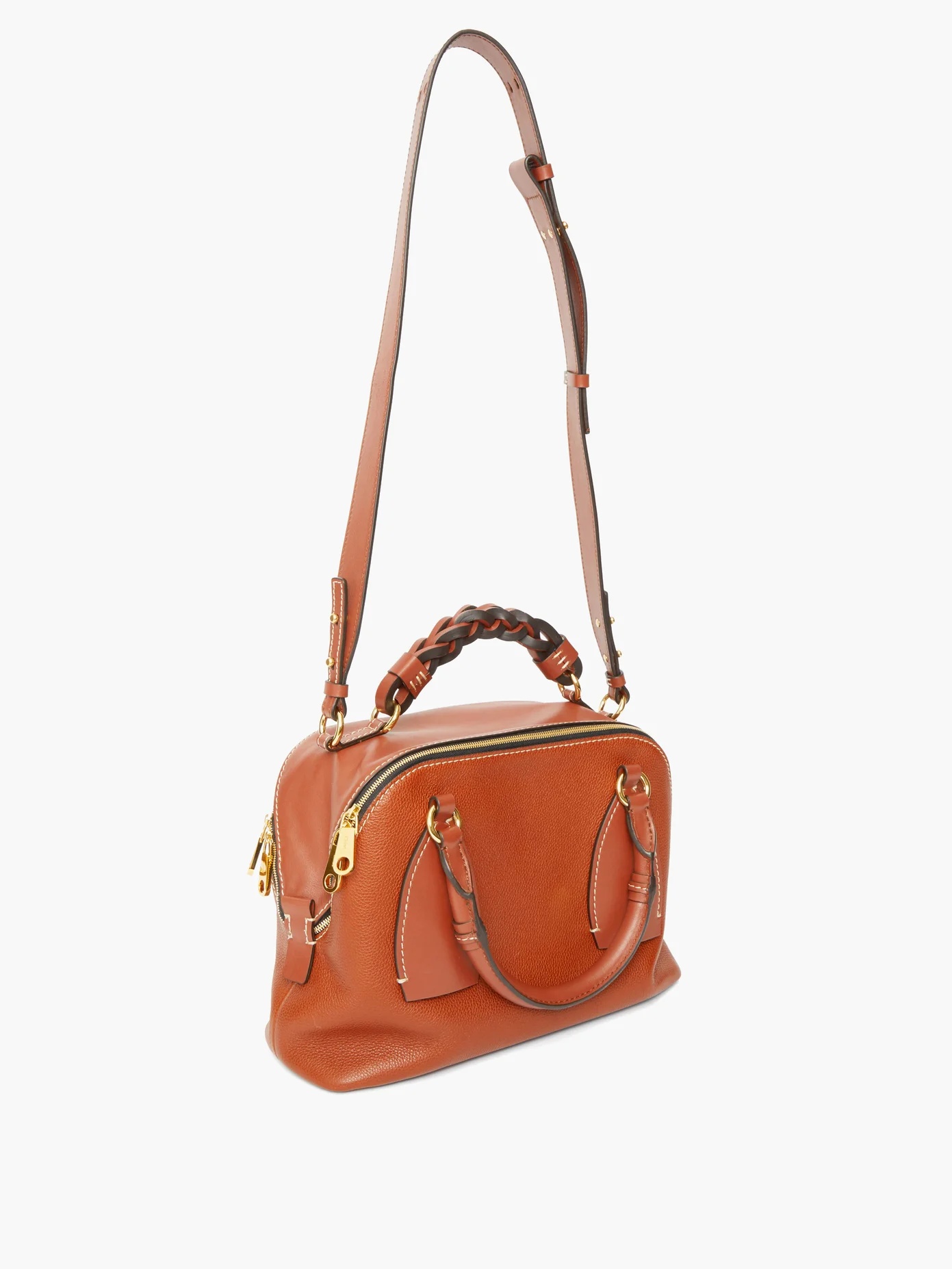 Daria medium leather cross-body bag - 4