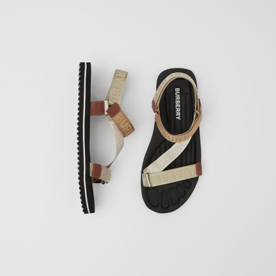 Burberry Logo Jacquard Sandals outlook