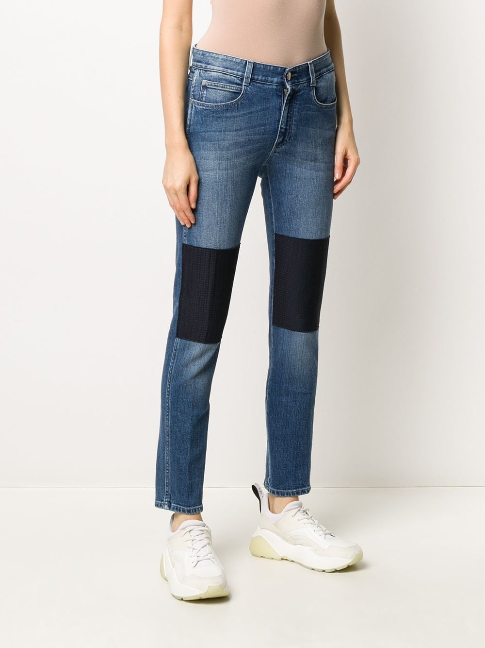 knee-patch skinny jeans - 3