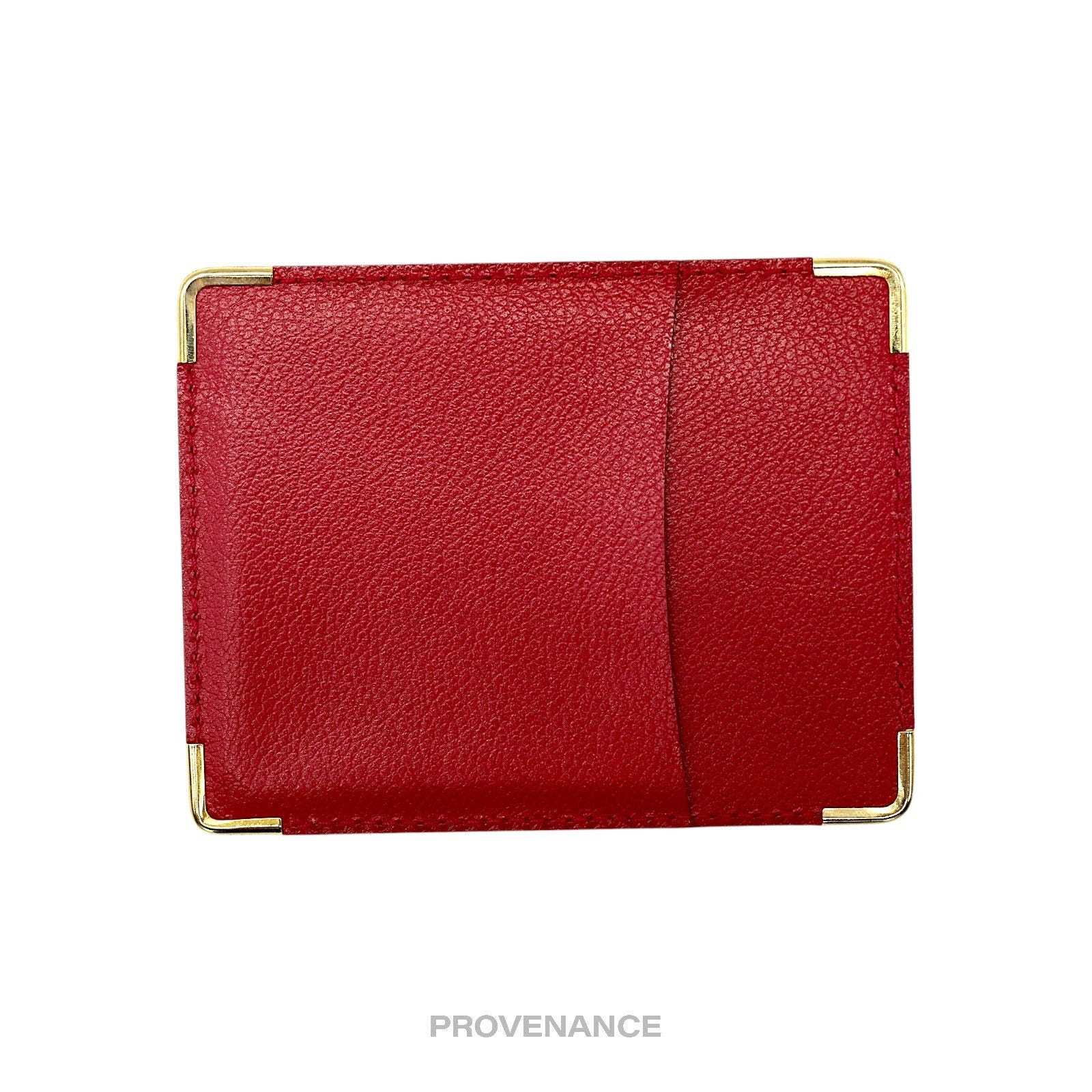 Rolex Card Holder Wallet - Red Leather - 2
