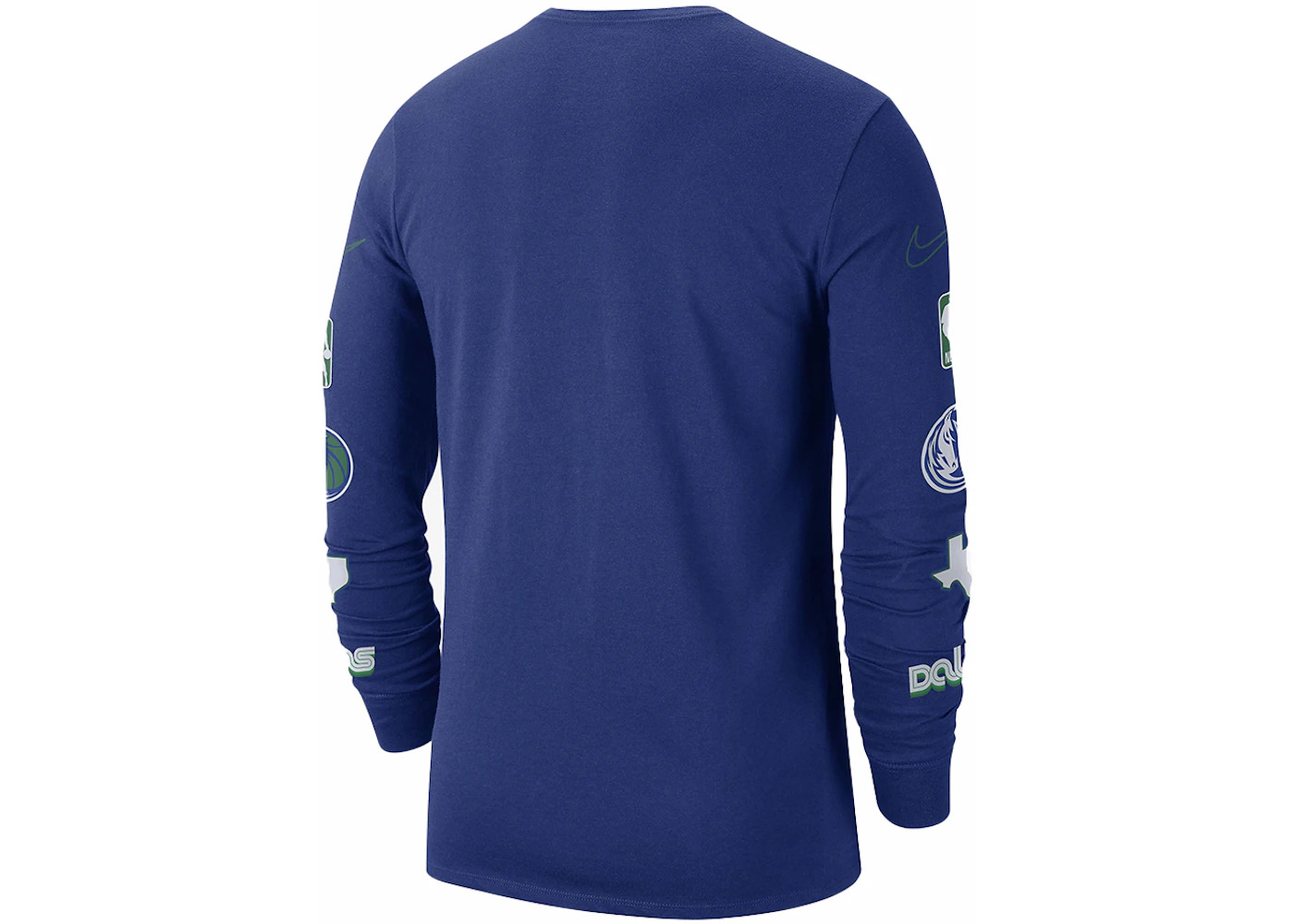 Nike NBA Dallas Mavericks City Edition L/S T-shirt Blue - 2