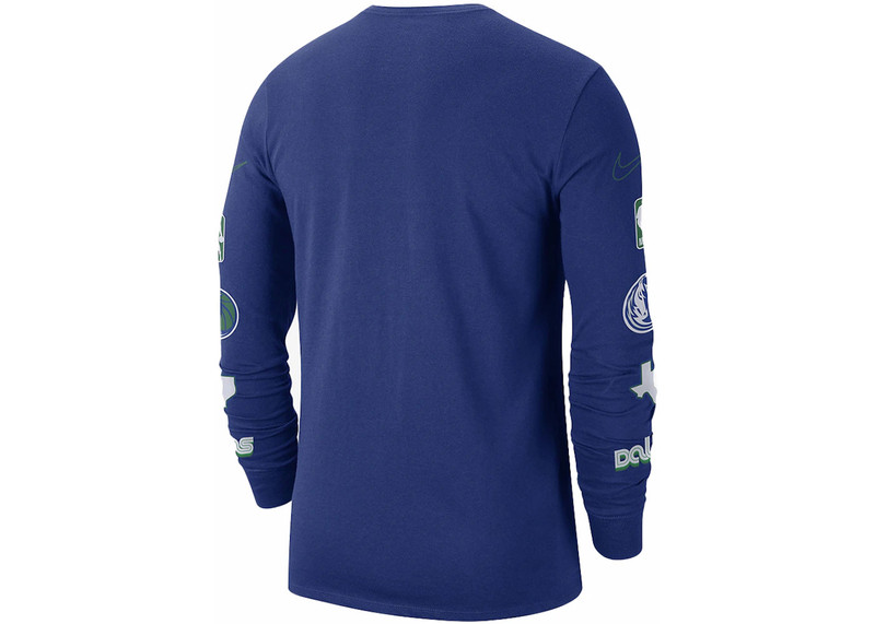 Nike Nike NBA Dallas Mavericks City Edition L/S T-shirt Blue outlook