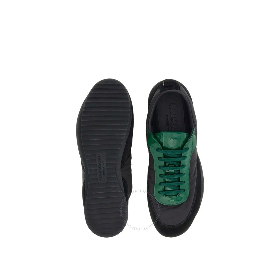 Ferragamo Patent Leather Trim Sneaker - 4