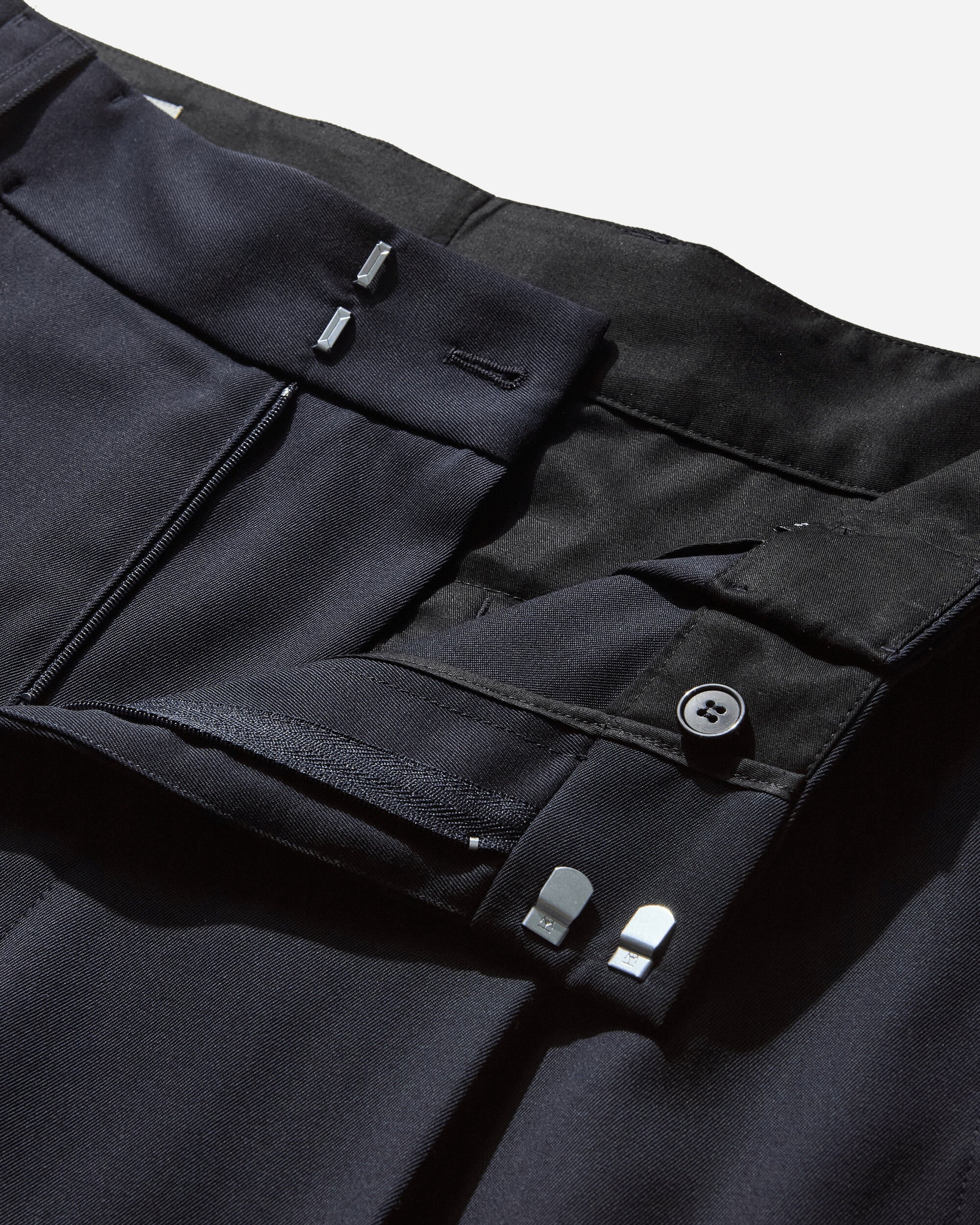 Men's Wide Pleated Pants Navy - 3