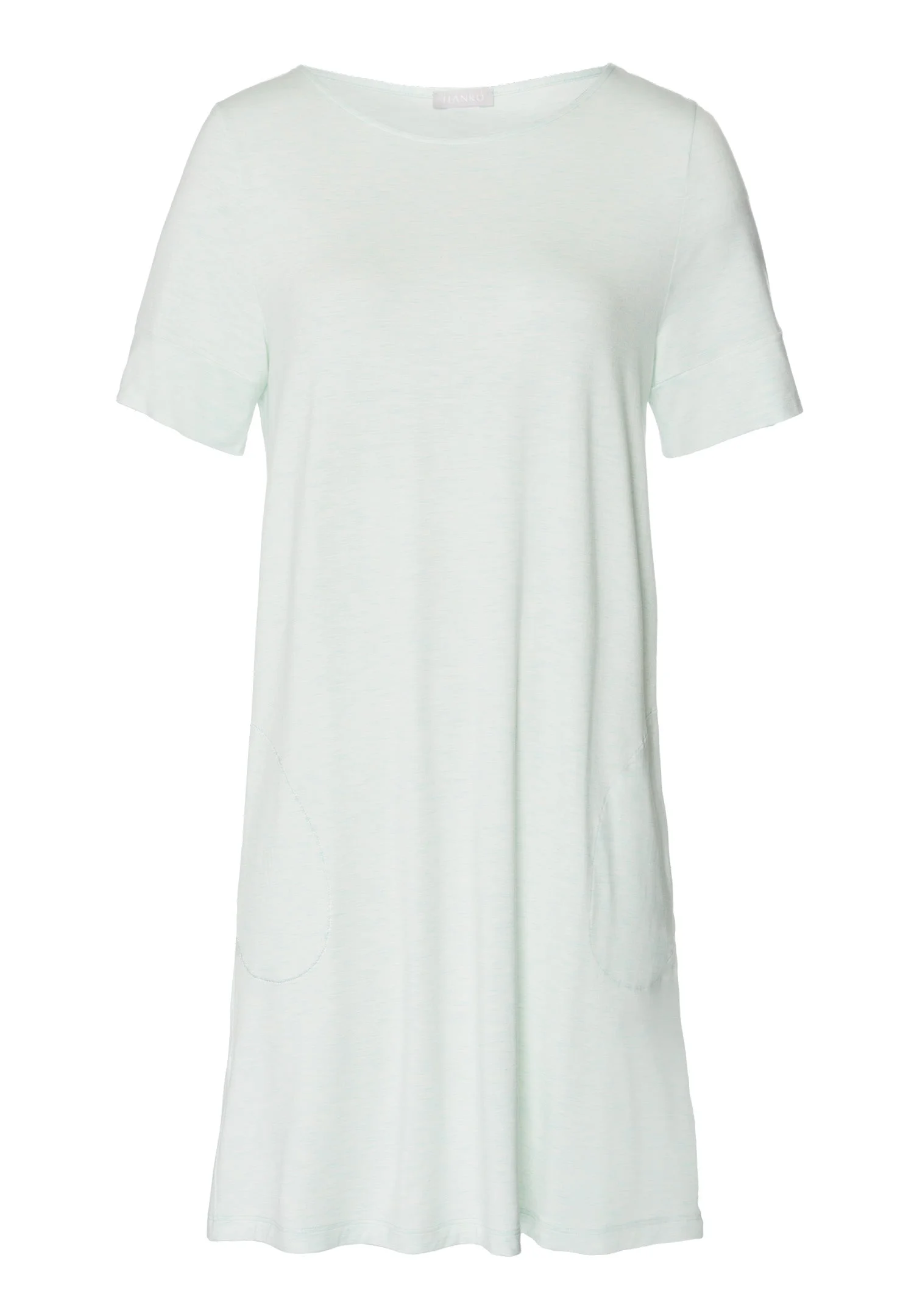 Natural Elegance Soft Round Neck Nightgown - 1