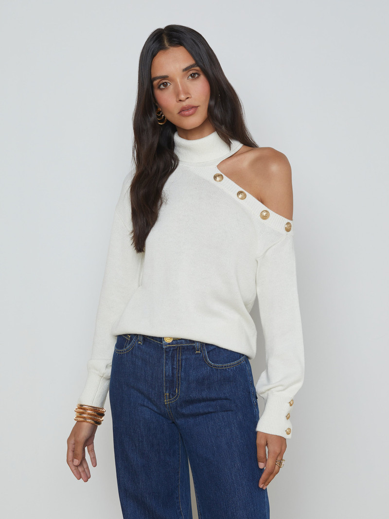 L'AGENCE Brixie Cutout Turtleneck outlook