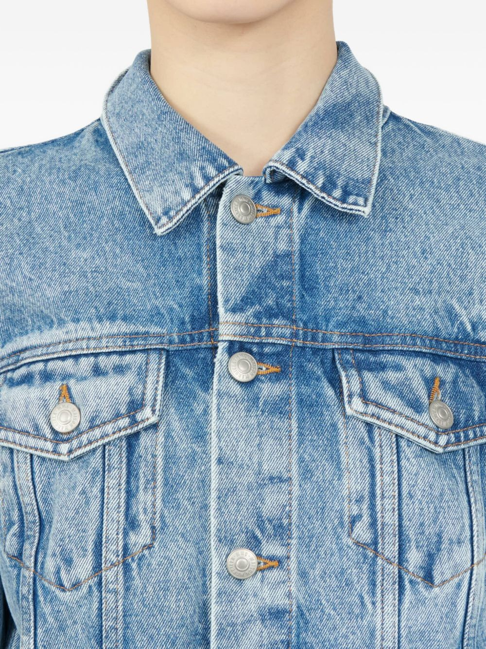light-wash denim jacket - 5