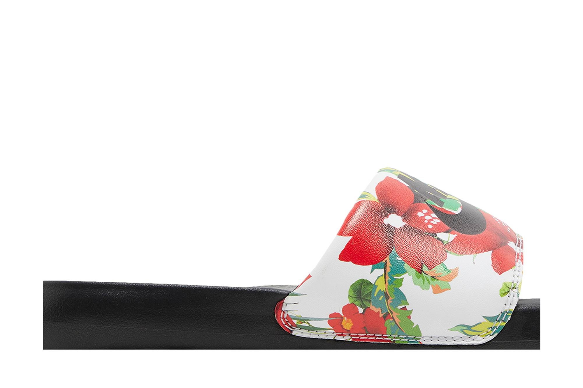 Wmns Victori One Printed Slide 'Floral - Black' - 2