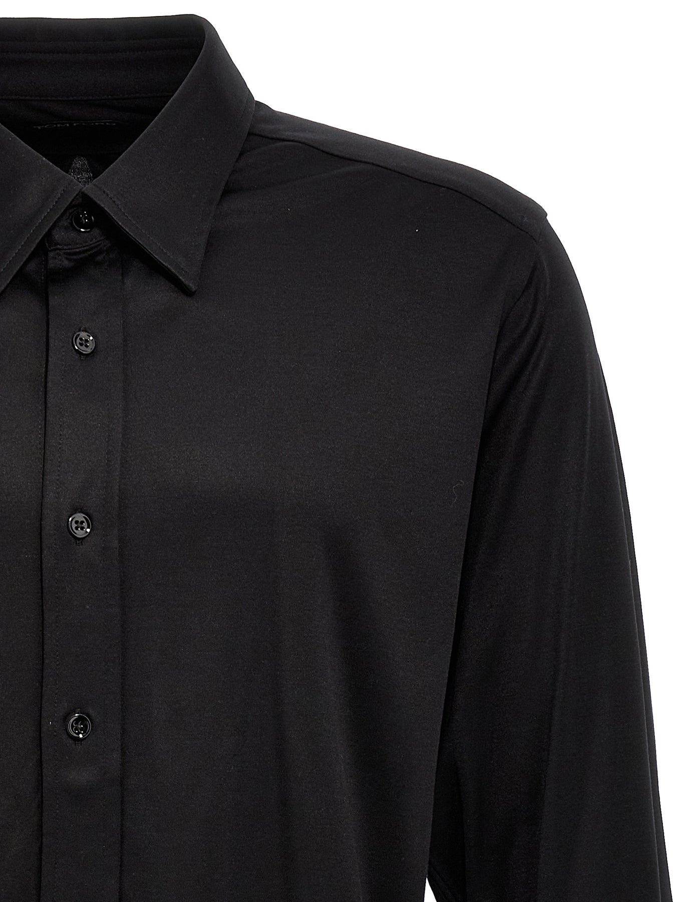 Silk Shirt Shirt, Blouse Black - 3