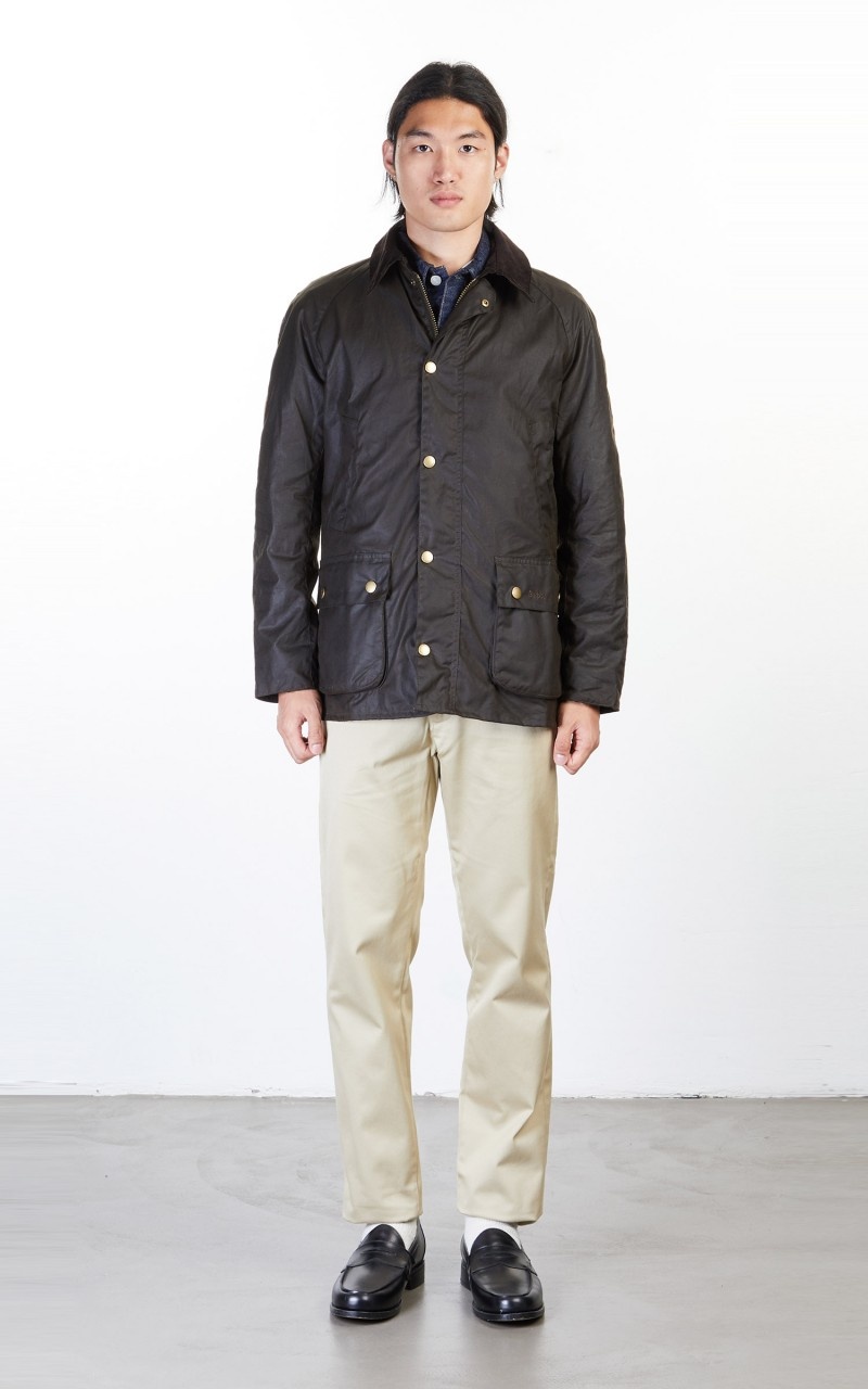 ASHBY WAX JACKET OLIVE - 4