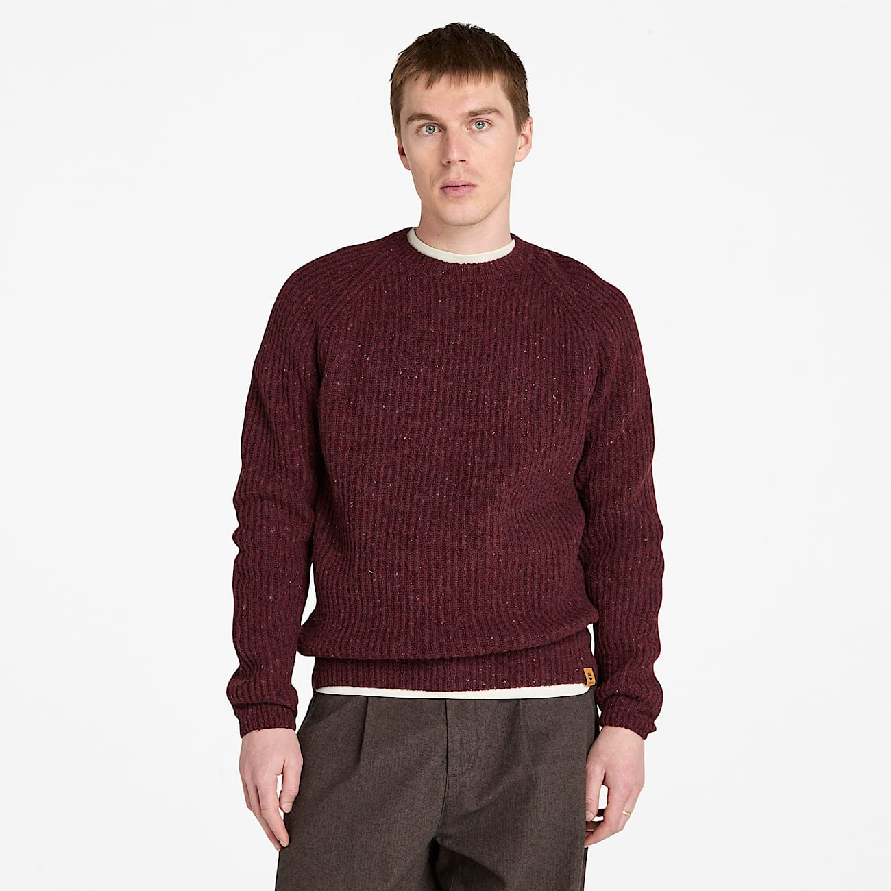 Men's Chunky Yarn Crewneck Sweater - 2