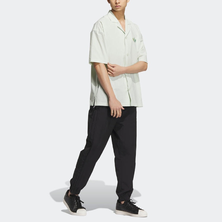 adidas Originals Short Sleeve Shirt 'Linen Green' IK8625 - 4